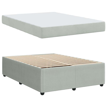 Struttura del letto Grigio chiaro 140 x 200 cm Tessuto | homemem39