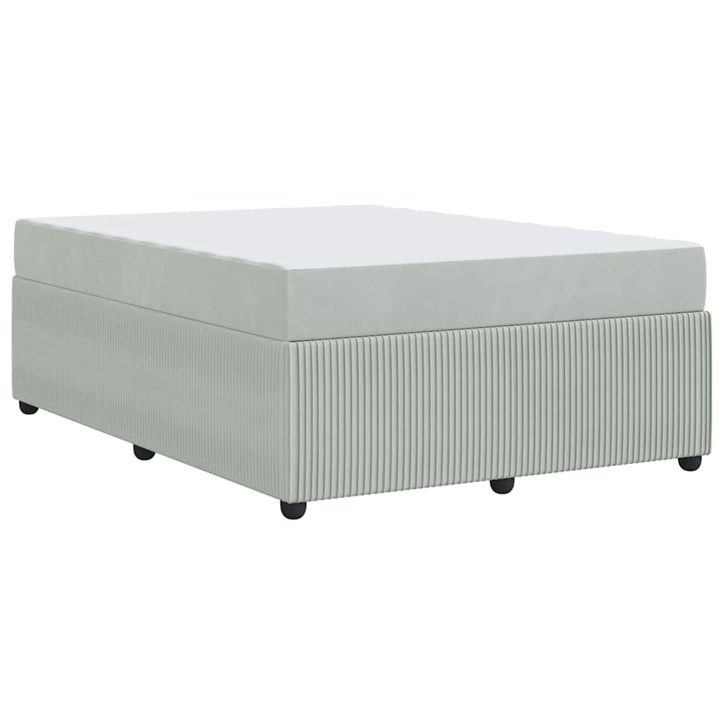 Struttura del letto Grigio chiaro 140 x 200 cm Tessuto | homemem39