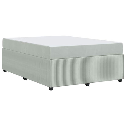 Struttura del letto Grigio chiaro 140 x 200 cm Tessuto | homemem39
