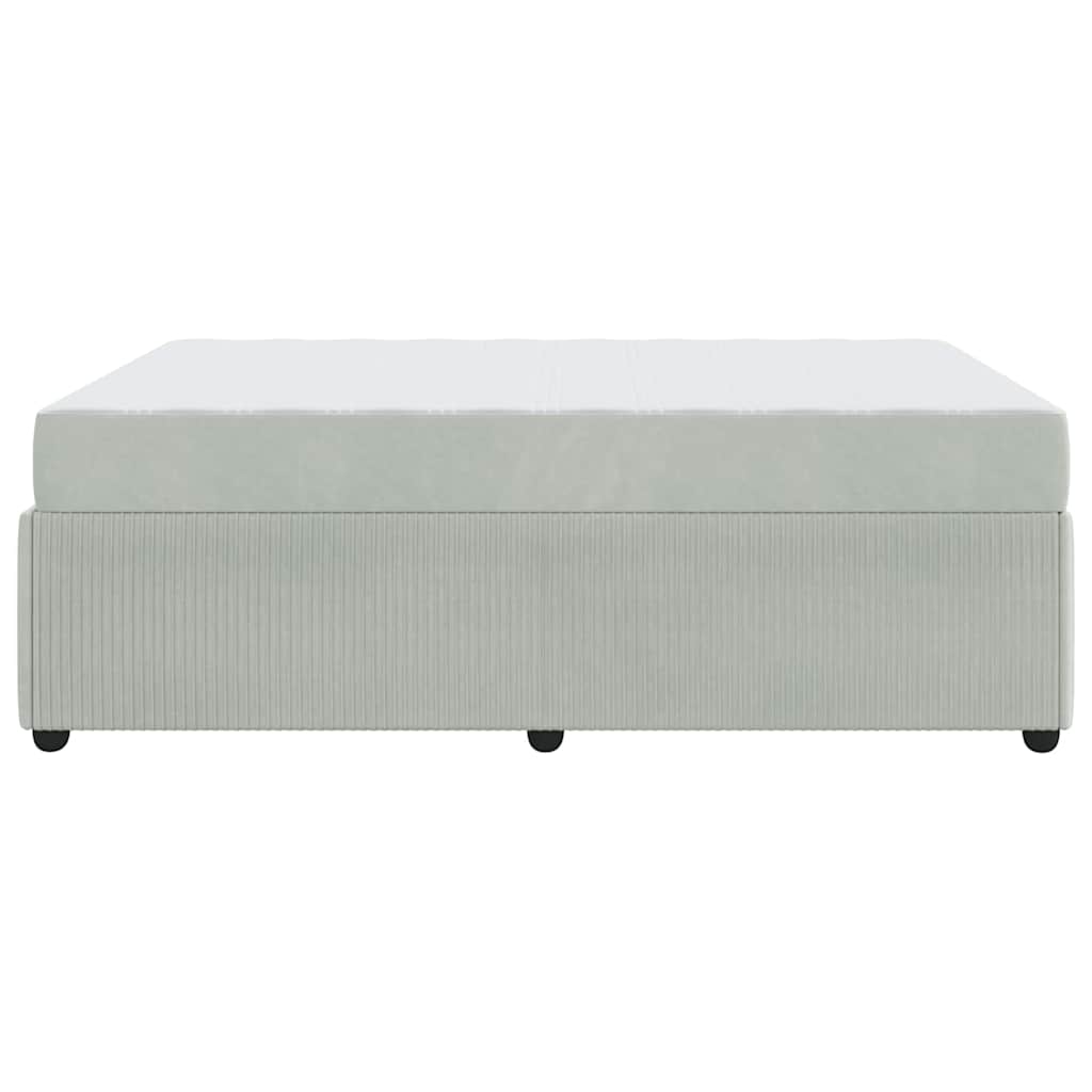 Struttura del letto Grigio chiaro 140 x 200 cm Tessuto | homemem39