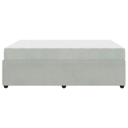 Struttura del letto Grigio chiaro 140 x 200 cm Tessuto | homemem39