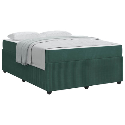 Struttura del letto Verde Scuro 140 x 200 cm Tessuto | homemem39