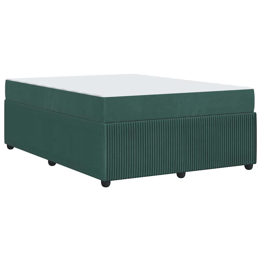 Struttura del letto Verde Scuro 140 x 200 cm Tessuto | homemem39