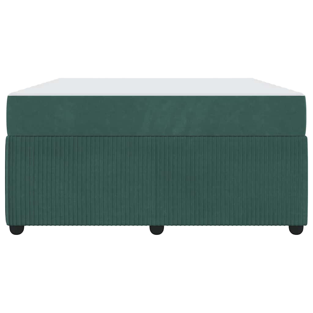 Struttura del letto Verde Scuro 140 x 200 cm Tessuto | homemem39