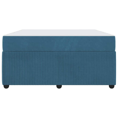 Struttura del letto con materasso Blu 140 x 200 cm Tessuto | homemem39