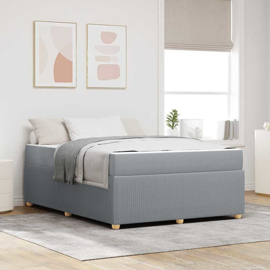 Struttura del letto Grigio chiaro 160 x 200 cm Tessuto | homemem39