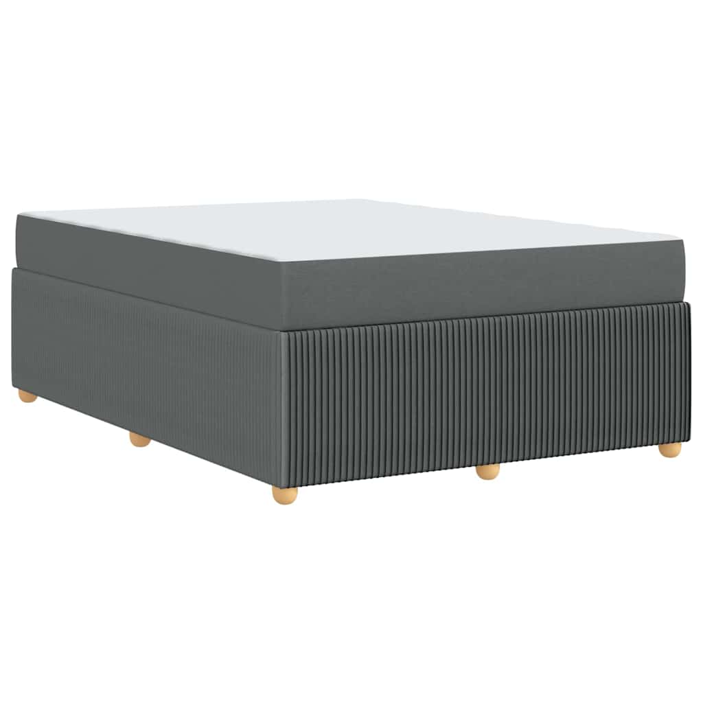 Struttura del letto Grigio scuro 160 x 200 cm Tessuto | homemem39