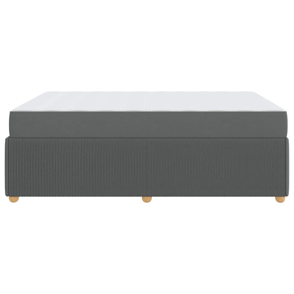 Struttura del letto Grigio scuro 160 x 200 cm Tessuto | homemem39