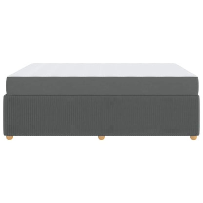 Struttura del letto Grigio scuro 160 x 200 cm Tessuto | homemem39