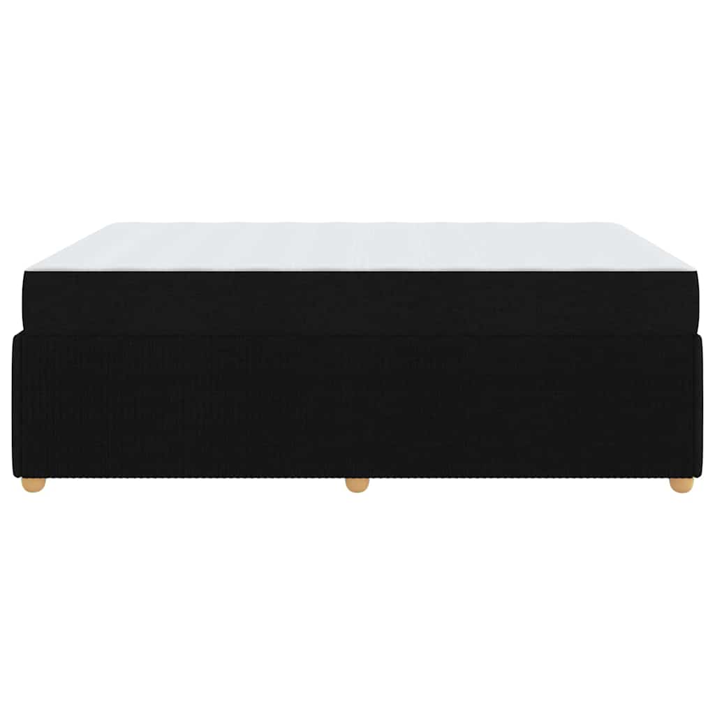 Struttura del letto con materasso Nero 160 x 200 cm Tessuto | homemem39