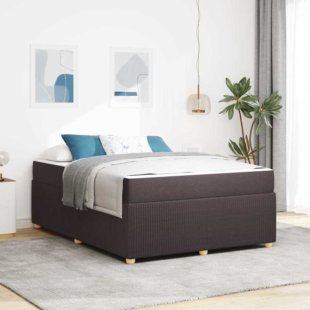 Struttura del letto Marrone Scuro 160 x 200 cm Tessuto | homemem39