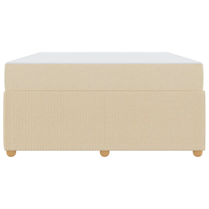 Struttura del letto con materasso Crema 160 x 200 cm Tessuto | homemem39