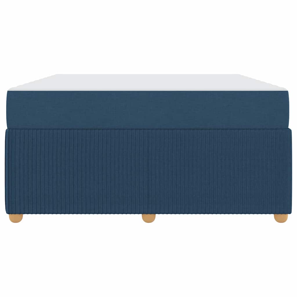 Struttura del letto con materasso Blu 160 x 200 cm Tessuto | homemem39