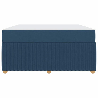 Struttura del letto con materasso Blu 160 x 200 cm Tessuto | homemem39