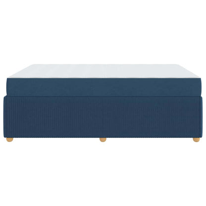 Struttura del letto con materasso Blu 160 x 200 cm Tessuto | homemem39