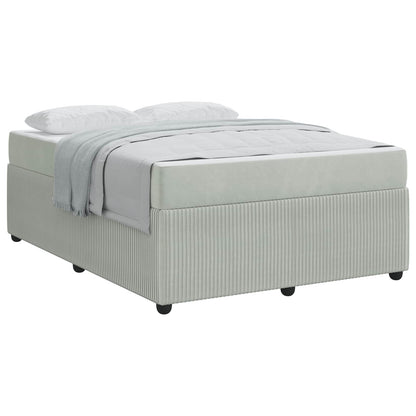 Struttura del letto Grigio chiaro 160 x 200 cm Tessuto