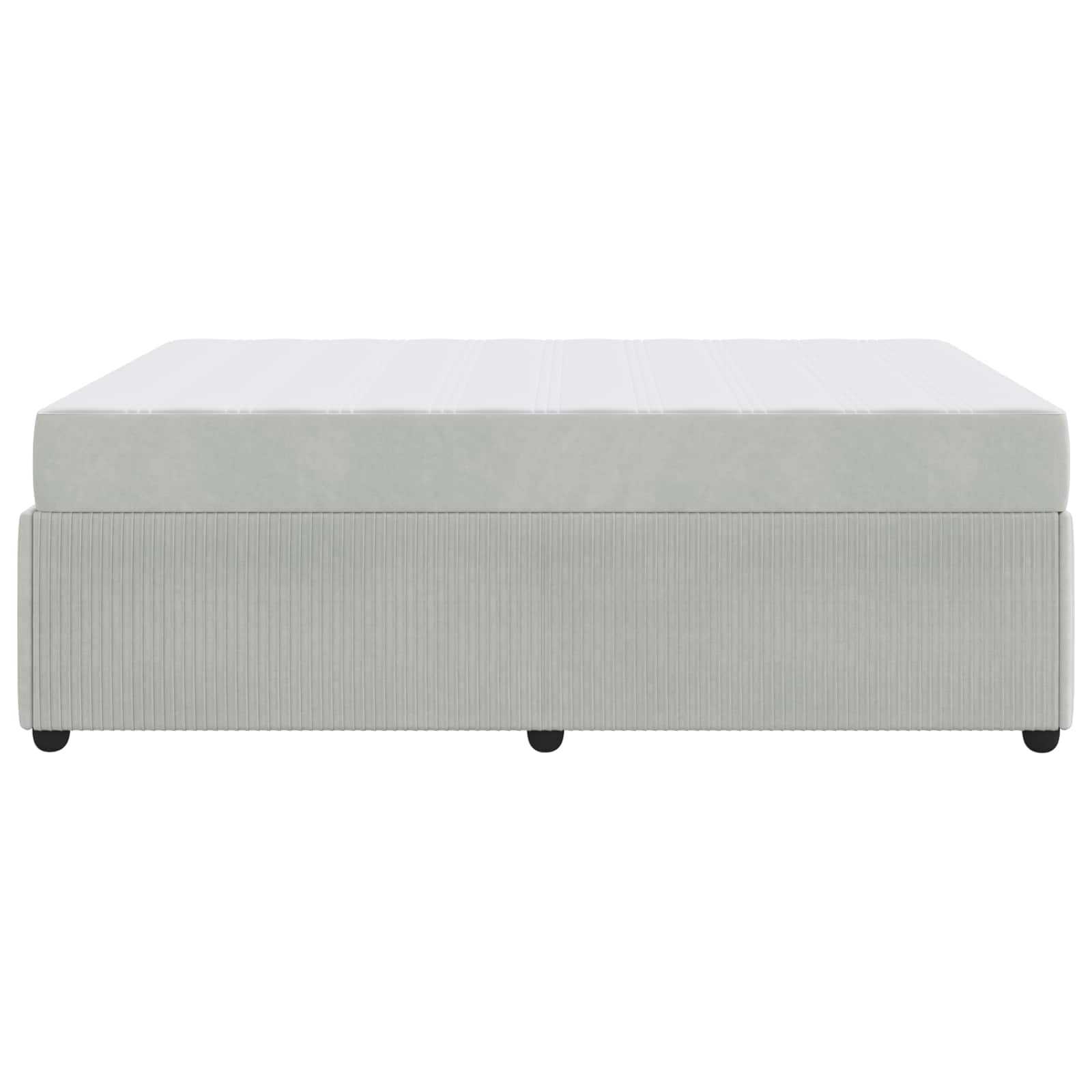 Struttura del letto Grigio chiaro 160 x 200 cm Tessuto | homemem39