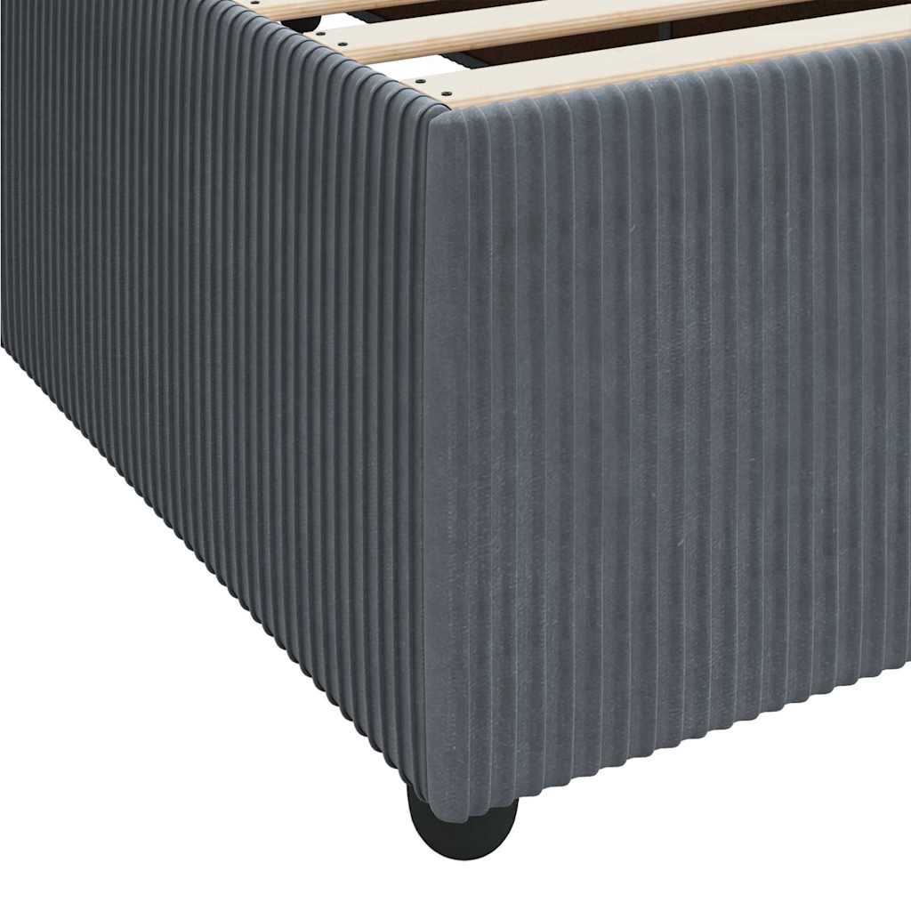 Struttura del letto Grigio scuro 160 x 200 cm Tessuto | homemem39