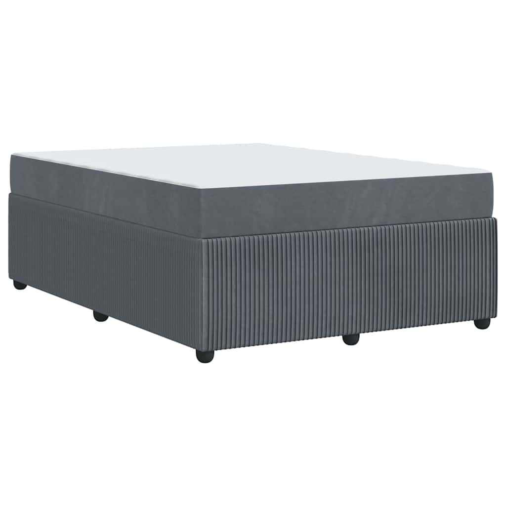 Struttura del letto Grigio scuro 160 x 200 cm Tessuto | homemem39