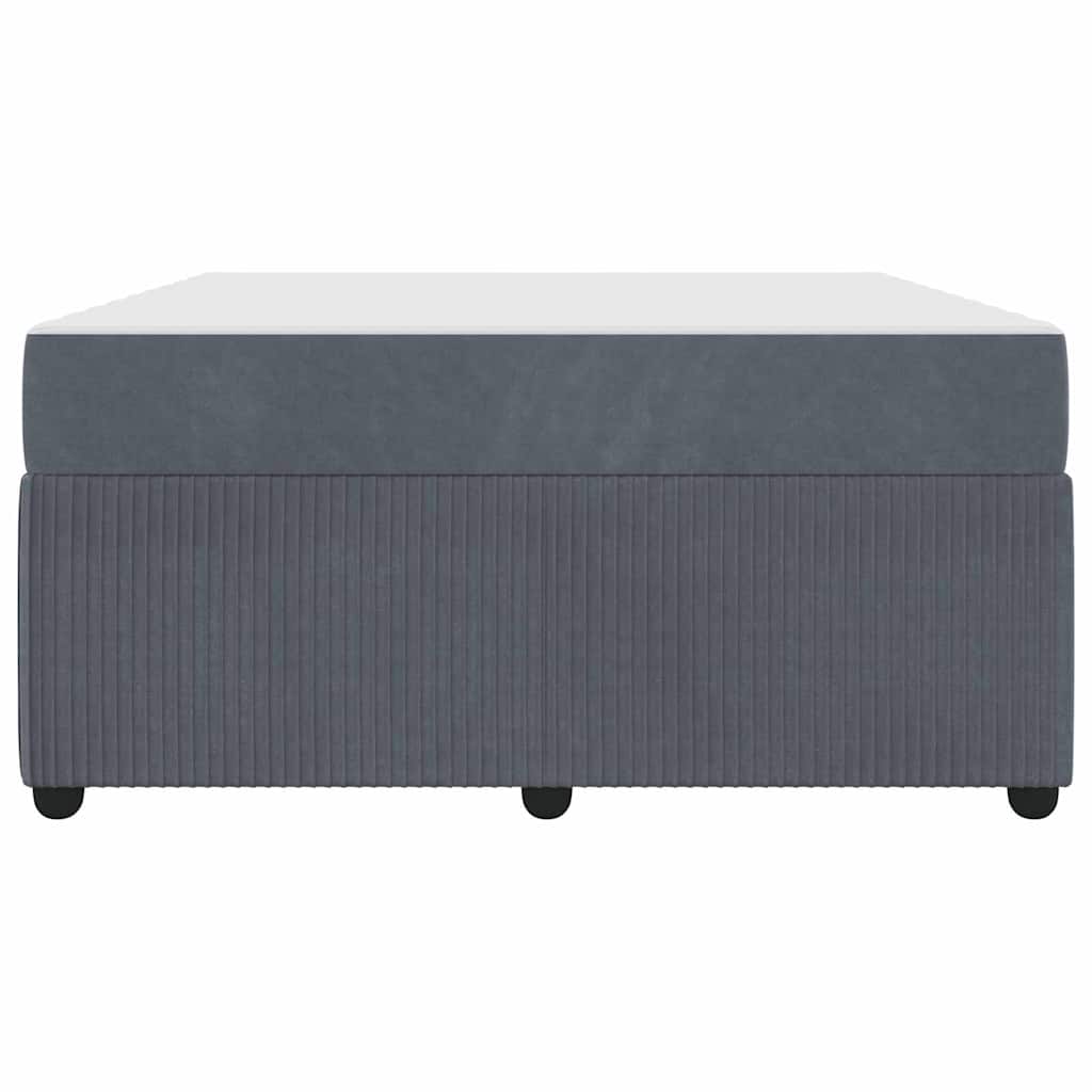 Struttura del letto Grigio scuro 160 x 200 cm Tessuto | homemem39