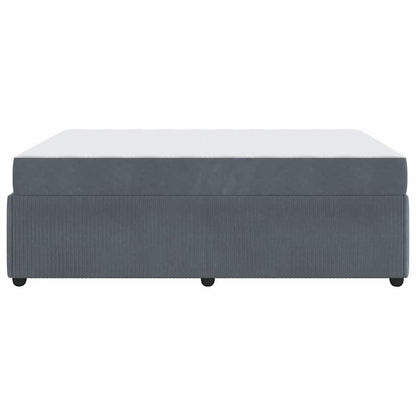 Struttura del letto Grigio scuro 160 x 200 cm Tessuto | homemem39