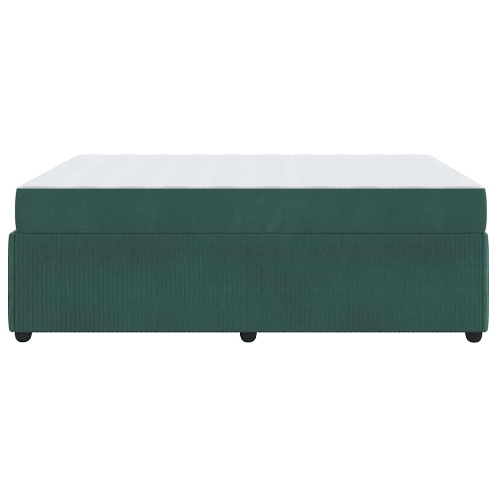 Struttura del letto Verde Scuro 160 x 200 cm Tessuto | homemem39