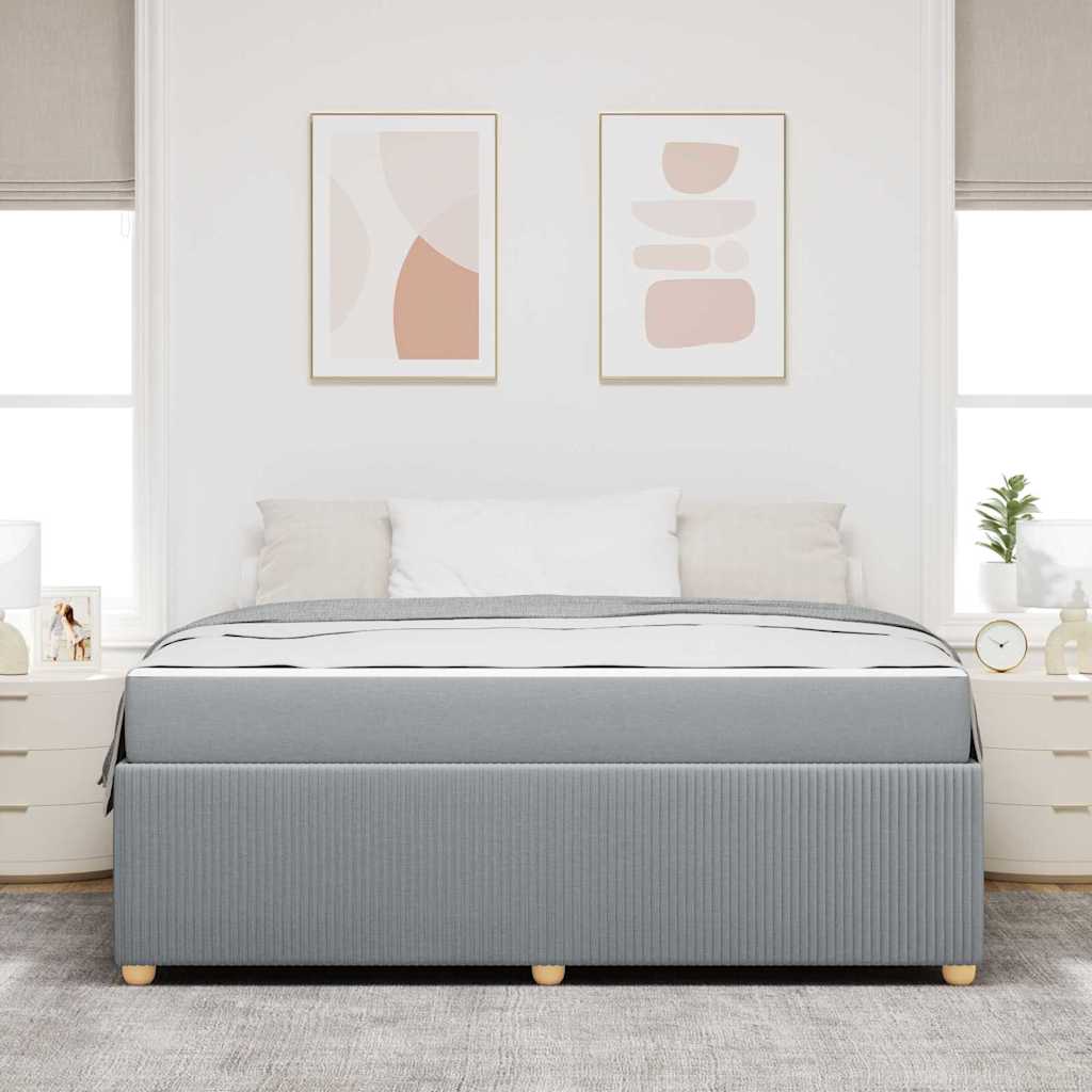 Struttura del letto Grigio chiaro 180 x 200 cm Tessuto | homemem39