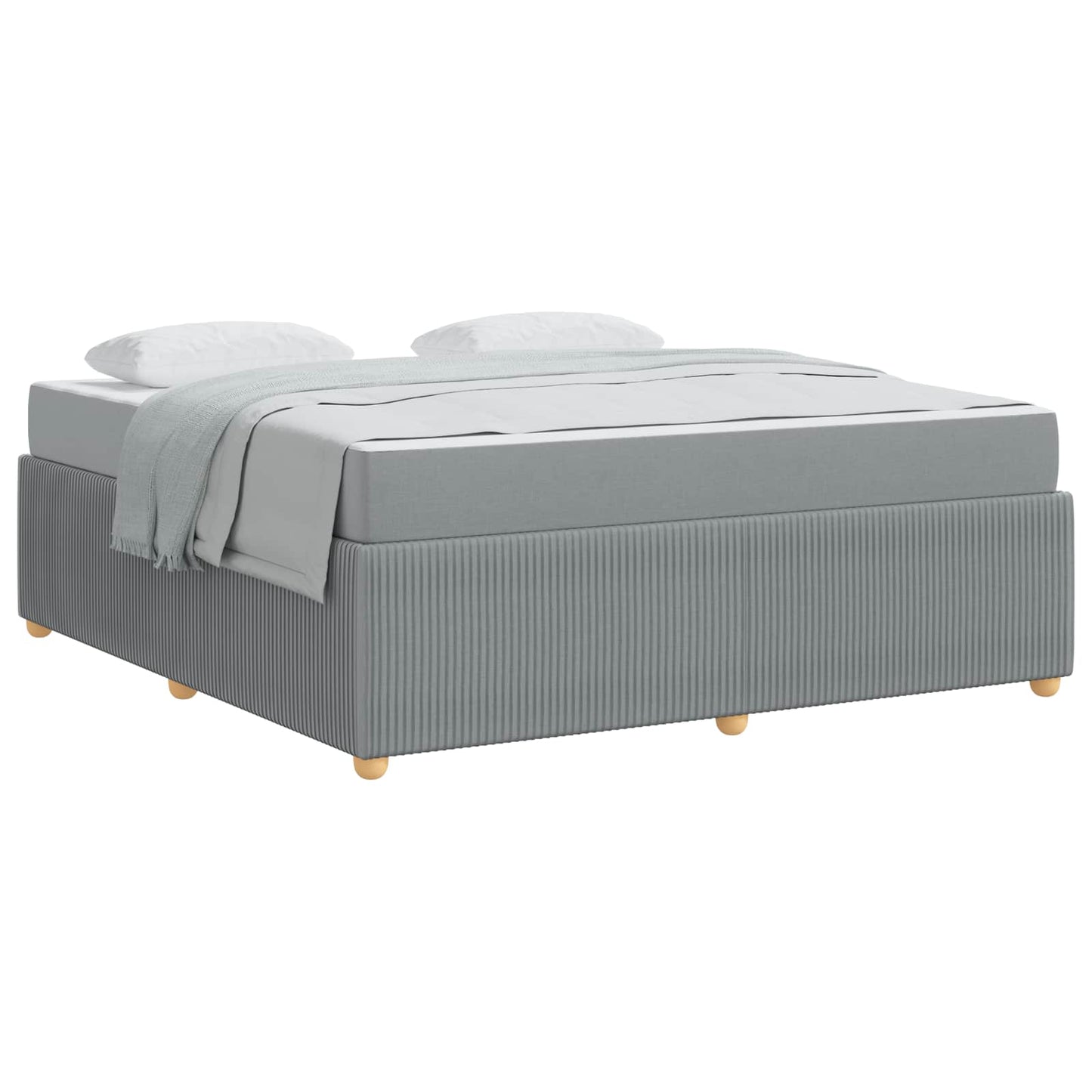 Struttura del letto Grigio chiaro 180 x 200 cm Tessuto | homemem39