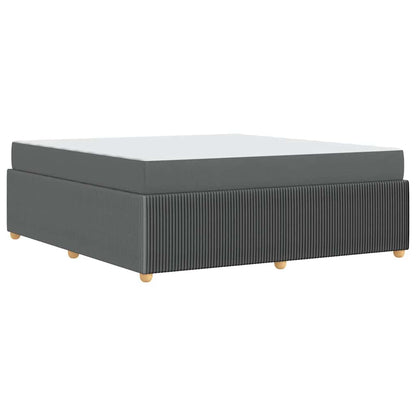 Struttura del letto Grigio scuro 180 x 200 cm Tessuto | homemem39