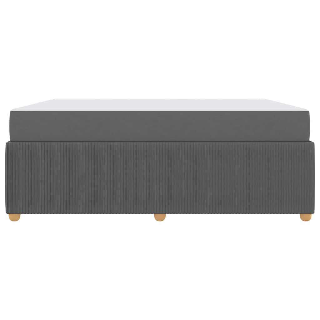 Struttura del letto Grigio scuro 180 x 200 cm Tessuto | homemem39