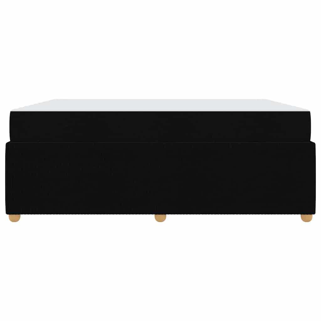 Struttura del letto con materasso Nero 180 x 200 cm Tessuto | homemem39