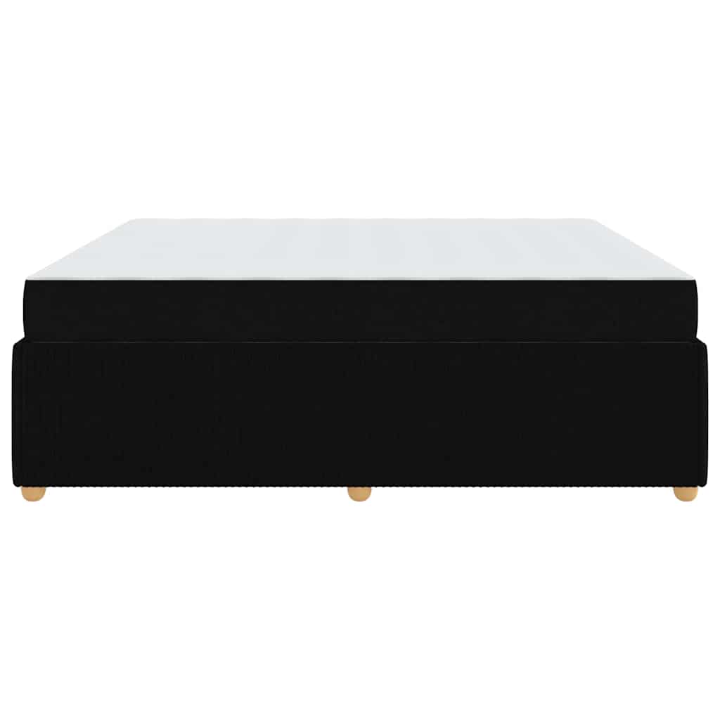 Struttura del letto con materasso Nero 180 x 200 cm Tessuto | homemem39