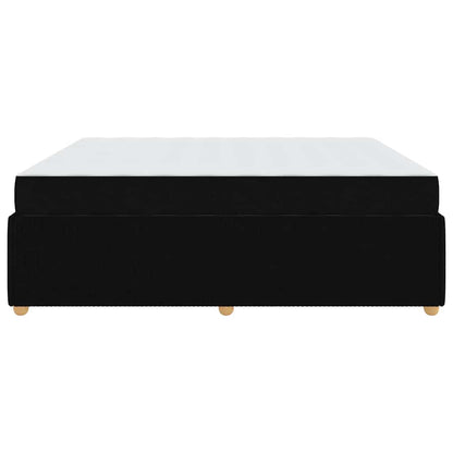 Struttura del letto con materasso Nero 180 x 200 cm Tessuto | homemem39