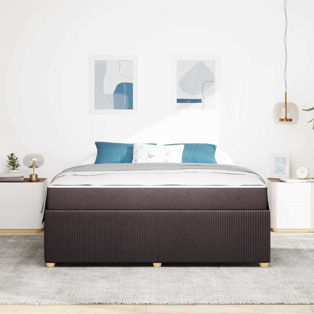 Struttura del letto Marrone Scuro 180 x 200 cm Tessuto | homemem39