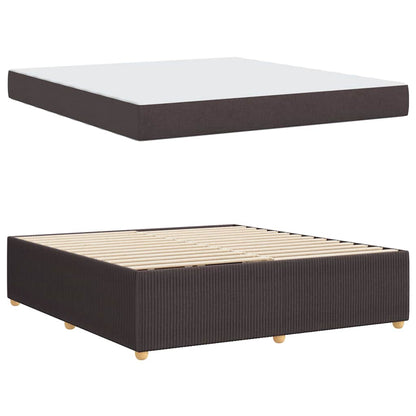 Struttura del letto Marrone Scuro 180 x 200 cm Tessuto | homemem39