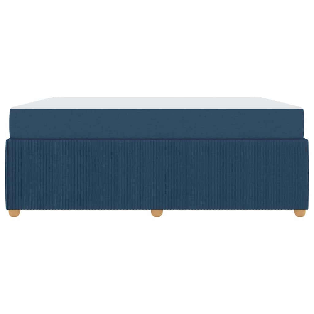 Struttura del letto con materasso Blu 180 x 200 cm Tessuto | homemem39