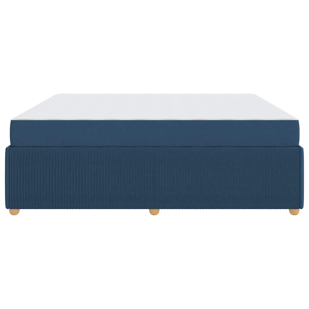 Struttura del letto con materasso Blu 180 x 200 cm Tessuto | homemem39