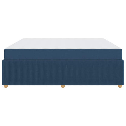 Struttura del letto con materasso Blu 180 x 200 cm Tessuto | homemem39