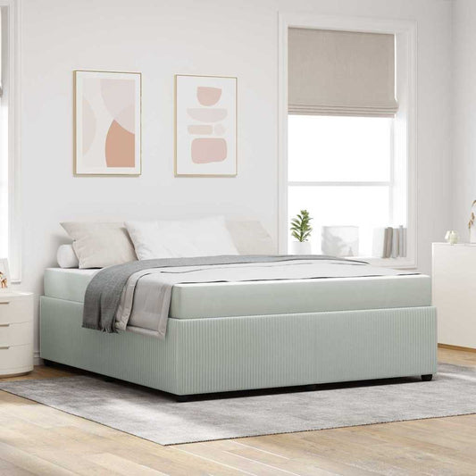 Struttura del letto Grigio chiaro 180 x 200 cm Tessuto | homemem39