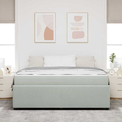 Struttura del letto Grigio chiaro 180 x 200 cm Tessuto | homemem39