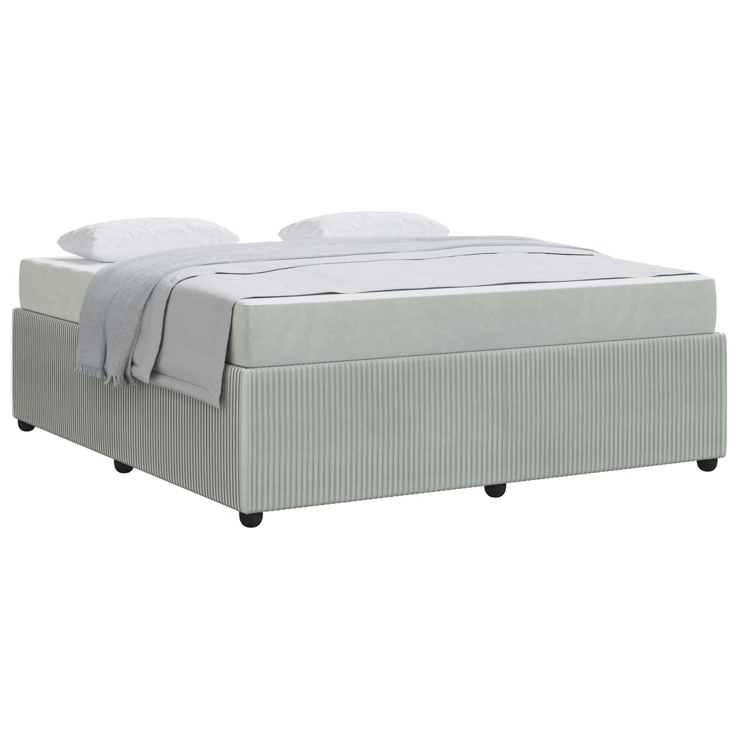 Struttura del letto Grigio chiaro 180 x 200 cm Tessuto | homemem39
