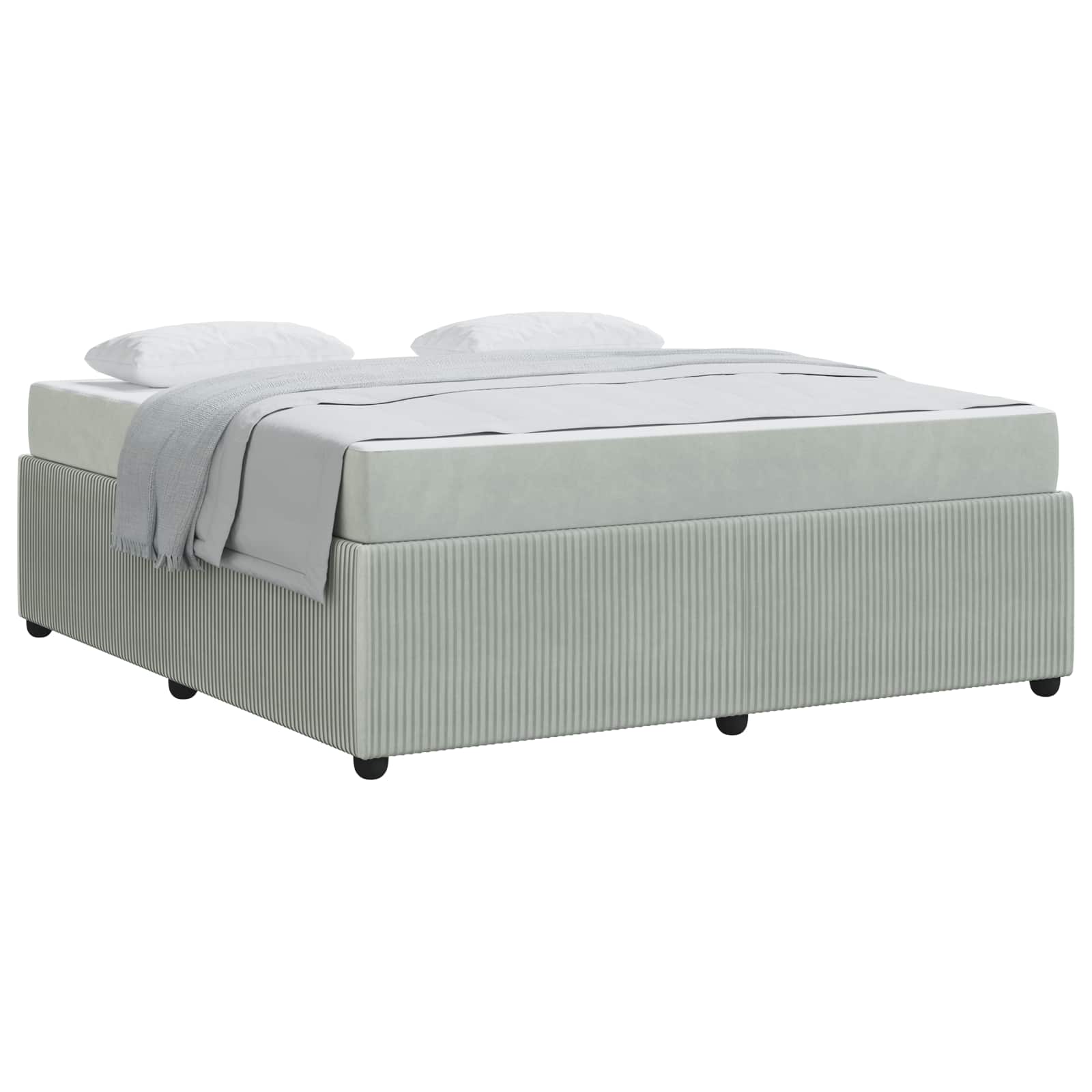Struttura del letto Grigio chiaro 180 x 200 cm Tessuto | homemem39