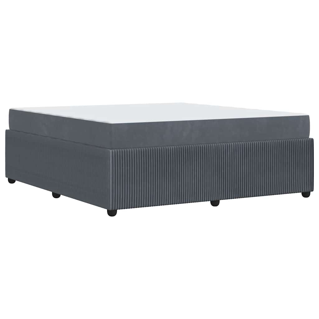 Struttura del letto Grigio scuro 180 x 200 cm Tessuto | homemem39