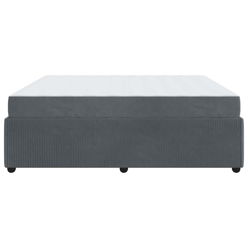 Struttura del letto Grigio scuro 180 x 200 cm Tessuto | homemem39