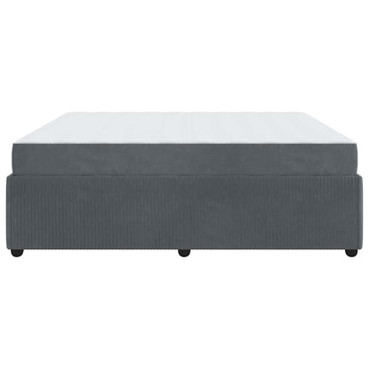 Struttura del letto Grigio scuro 180 x 200 cm Tessuto | homemem39