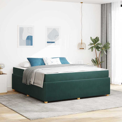 Struttura del letto Verde Scuro 180 x 200 cm Tessuto | homemem39