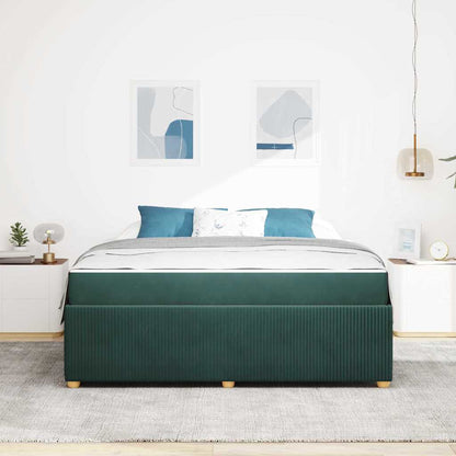 Struttura del letto Verde Scuro 180 x 200 cm Tessuto | homemem39