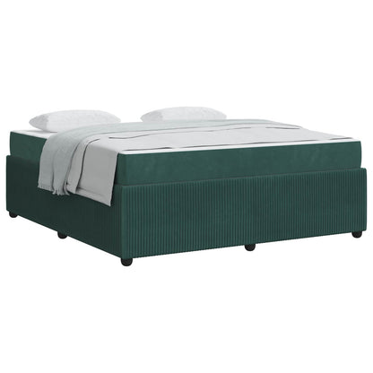 Struttura del letto Verde Scuro 180 x 200 cm Tessuto | homemem39
