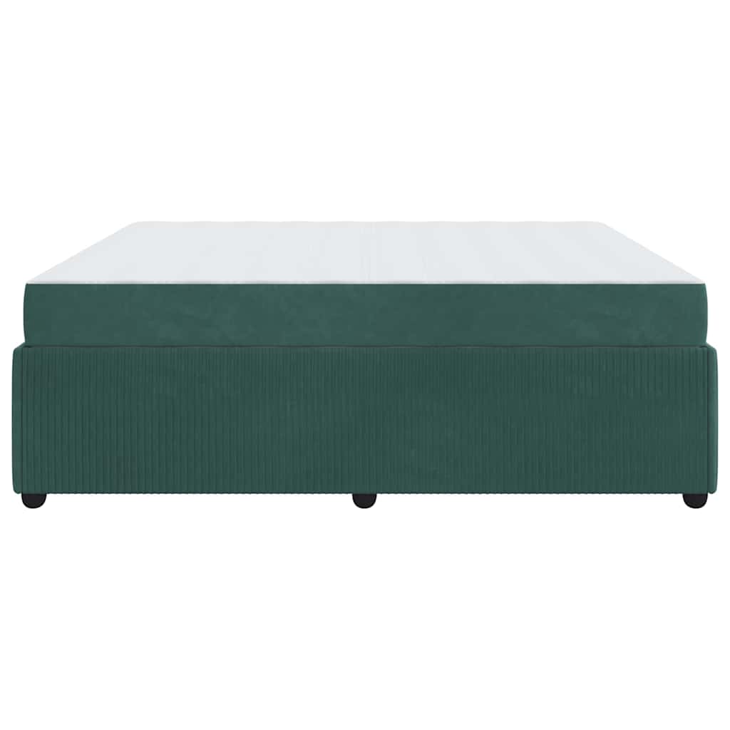 Struttura del letto Verde Scuro 180 x 200 cm Tessuto | homemem39
