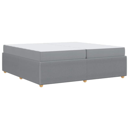 Struttura del letto Grigio chiaro 200 x 200 cm Tessuto | homemem39